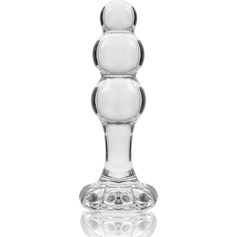 NEBULA SERIES BY IBIZA - MODELO 1 PLUG ANAL VIDRO BOROSILICADO 10,7 X 3 CM TRANSPARENTE