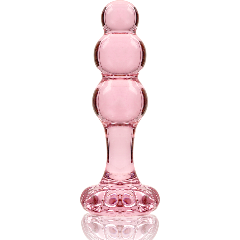 NEBULA SERIES BY IBIZA - MODELO 1 PLUG ANAL VIDRO BOROSILICADO 10,7 X 3 CM ROSA