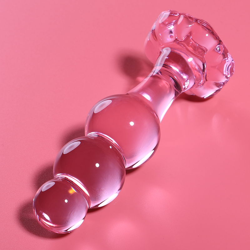 NEBULA SERIES BY IBIZA - MODELO 1 PLUG ANAL VIDRO BOROSILICADO 10,7 X 3 CM ROSA