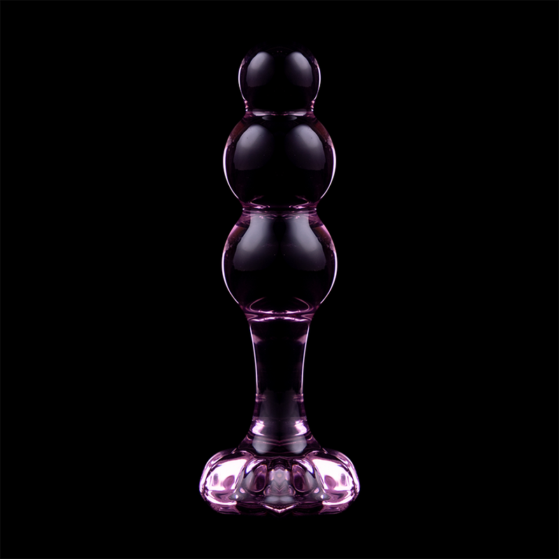 NEBULA SERIES BY IBIZA - MODELO 1 PLUG ANAL VIDRO BOROSILICADO 10,7 X 3 CM ROSA