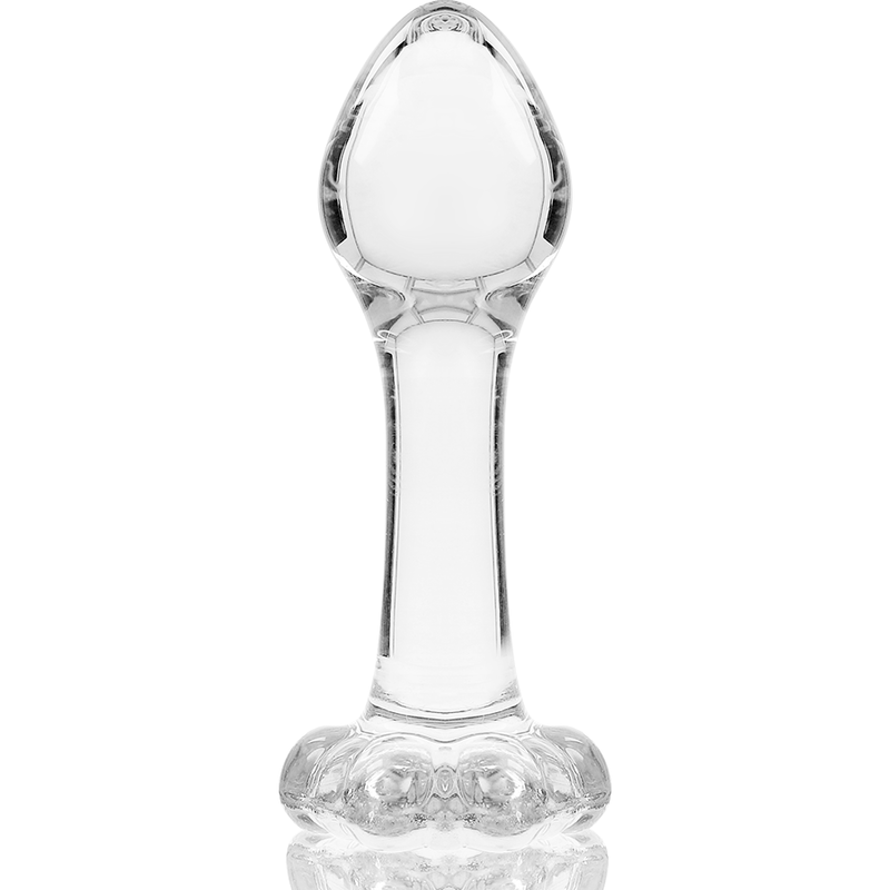 NEBULA SERIES BY IBIZA - MODELO 2 ANAL PLUG VIDRO BOROSILICADO 11 X 3,5 CM TRANSPARENTE