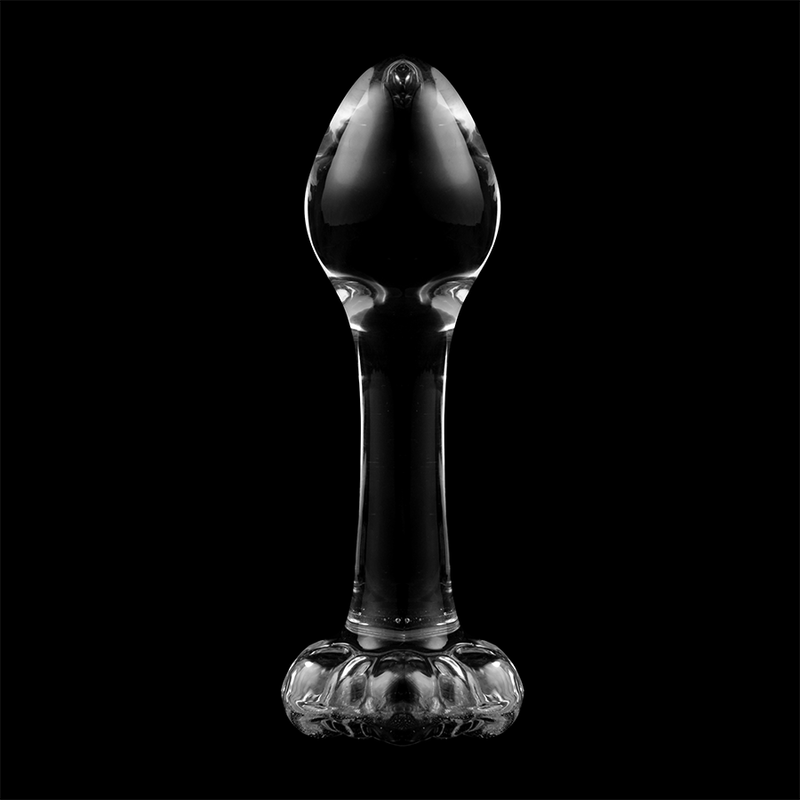 NEBULA SERIES BY IBIZA - MODELO 2 ANAL PLUG VIDRO BOROSILICADO 11 X 3,5 CM TRANSPARENTE