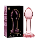 NEBULA SERIES BY IBIZA - MODELO 2 PLUG ANAL VIDRO BOROSILICADO 11 X 3,5 CM ROSA