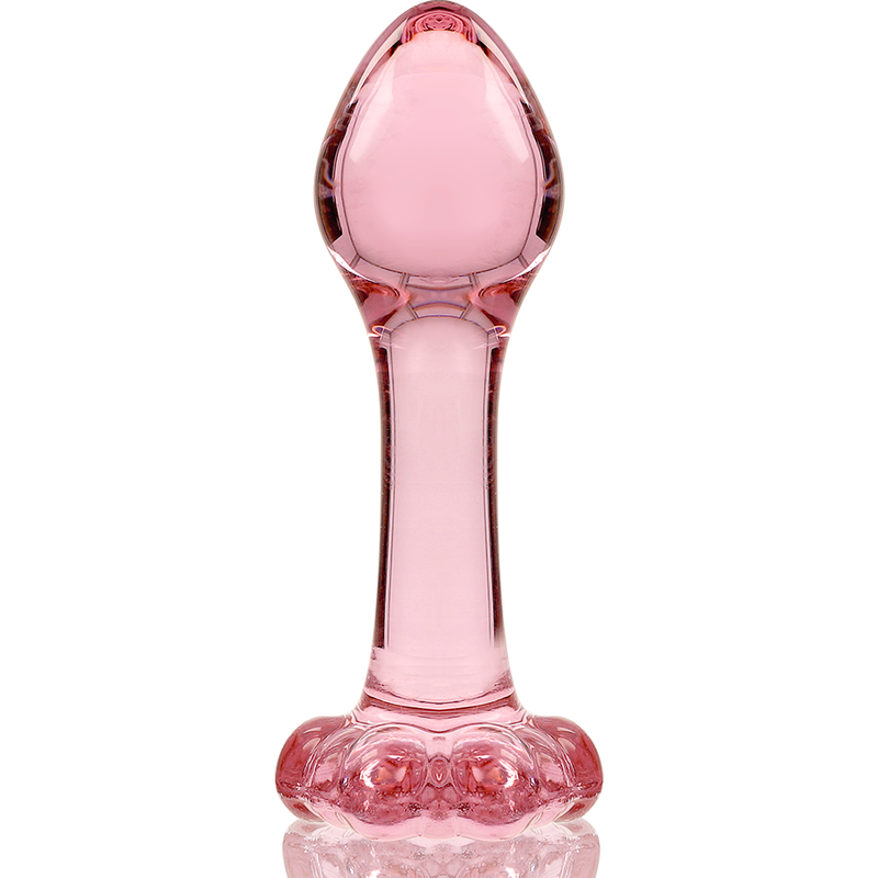 NEBULA SERIES BY IBIZA - MODELO 2 PLUG ANAL VIDRO BOROSILICADO 11 X 3,5 CM ROSA