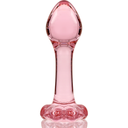 NEBULA SERIES BY IBIZA - MODELO 2 PLUG ANAL VIDRO BOROSILICADO 11 X 3,5 CM ROSA