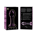 NEBULA SERIES BY IBIZA - MODELO 2 PLUG ANAL VIDRO BOROSILICADO 11 X 3,5 CM ROSA