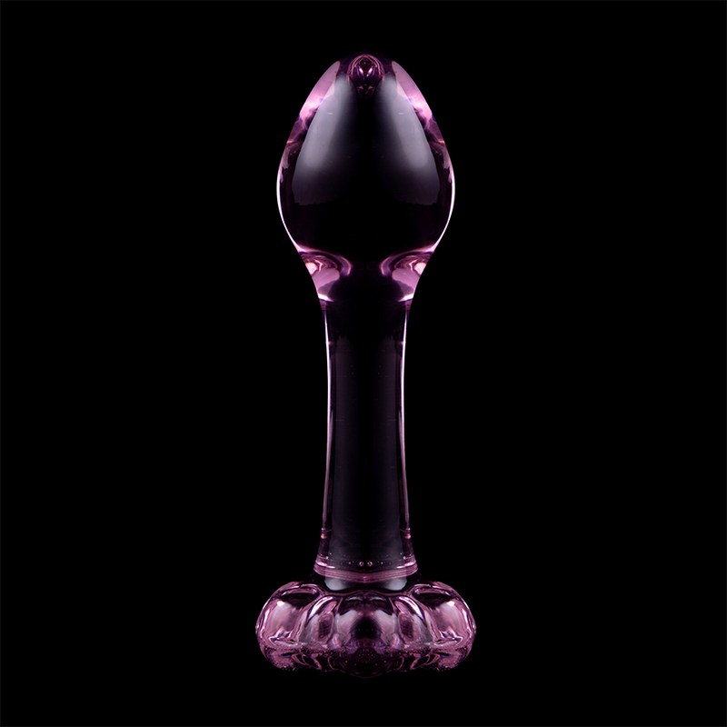 NEBULA SERIES BY IBIZA - MODELO 2 PLUG ANAL VIDRO BOROSILICADO 11 X 3,5 CM ROSA