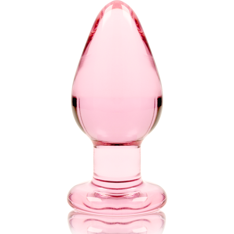 NEBULA SERIES BY IBIZA - MODELO 3 ANAL PLUG VIDRO BOROSILICADO 11 X 5 CM ROSA