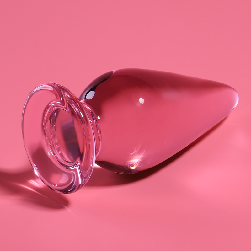 NEBULA SERIES BY IBIZA - MODELO 4 ANAL PLUG VIDRO BOROSILICADO 11 X 5 CM ROSA