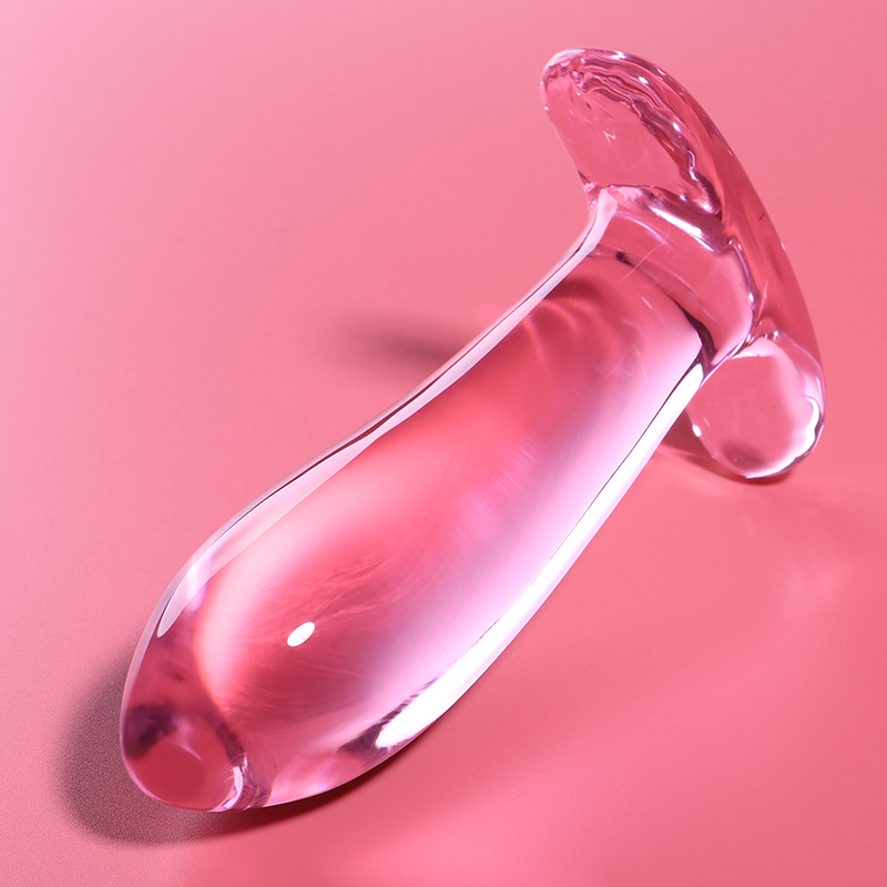 NEBULA SERIES BY IBIZA - MODELO 5 ANAL PLUG VIDRO BOROSILICADO 12,5 X 3,5 CM ROSA