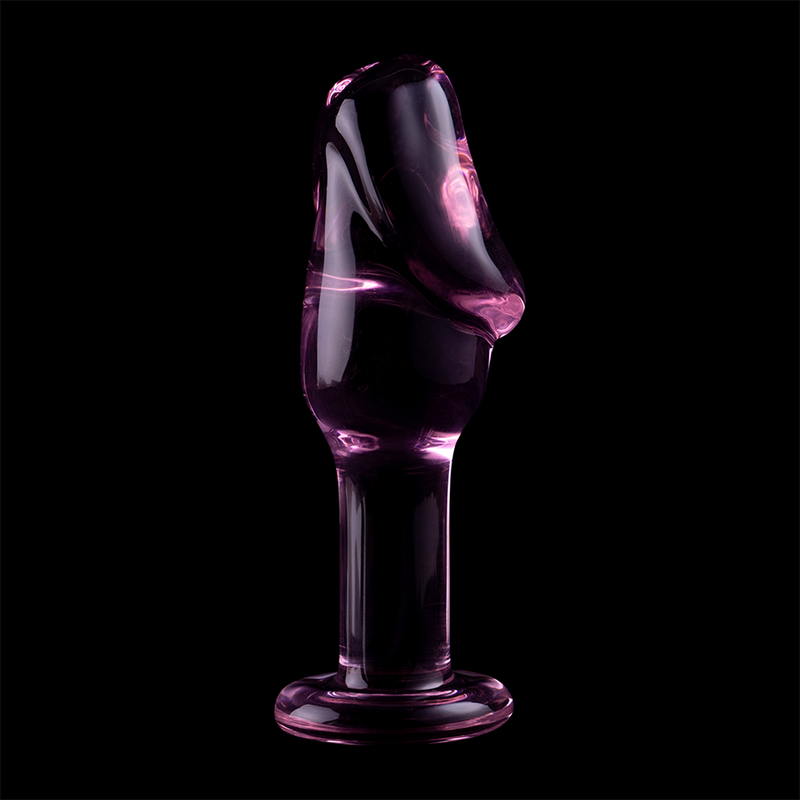 NEBULA SERIES BY IBIZA - MODELO 6 PLUG ANAL VIDRO BOROSILICADO 12,5 X 4 CM ROSA