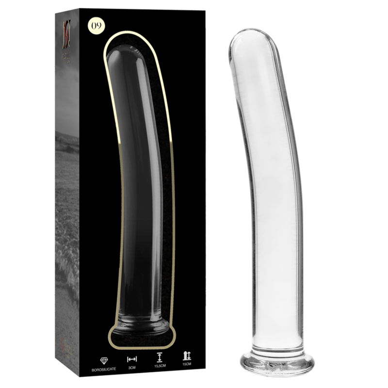 NEBULA SERIES BY IBIZA - MODELO 9 DILDO VIDRO BOROSILICADO 15,5 X 2,5 CM TRANSPARENTE