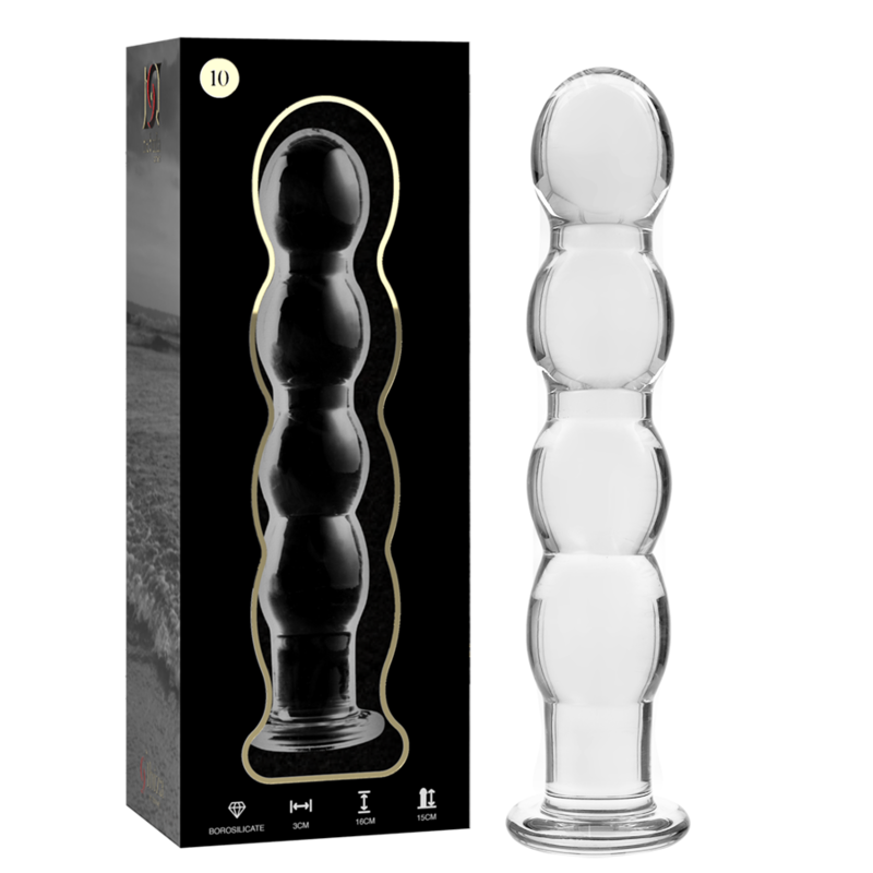 NEBULA SERIES BY IBIZA - MODELO 10 DILDO VIDRO BOROSILICADO 16,5 X 3,5 CM TRANSPARENTE