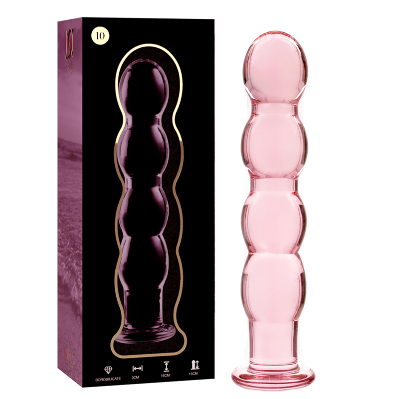 NEBULA SERIES BY IBIZA - MODELO 10 DILDO VIDRO BOROSILICADO 16,5 X 3,5 CM ROSA