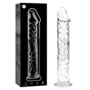 NEBULA SERIES BY IBIZA - MODELO 12 DILDO VIDRO BOROSILICADO 17 X 3,5 CM TRANSPARENTE