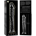 NEBULA SERIES BY IBIZA - MODELO 12 DILDO VIDRO BOROSILICADO 17 X 3,5 CM TRANSPARENTE