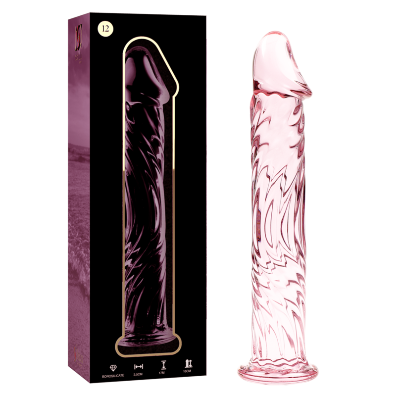 NEBULA SERIES BY IBIZA - MODELO 12 DILDO VIDRO BOROSILICADO 17 X 3,5 CM ROSA