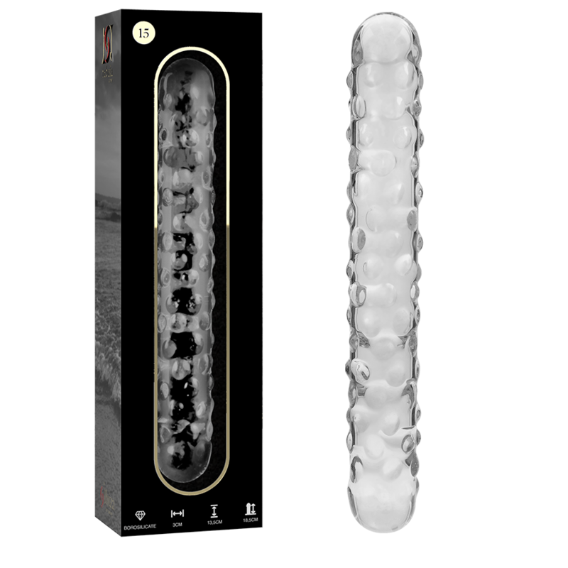 NEBULA SERIES BY IBIZA - MODELO 15 DILDO VIDRO BOROSILICADO 18,5 X 3 CM TRANSPARENTE