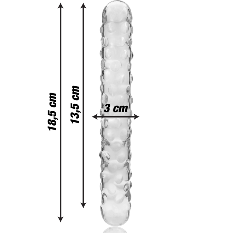 NEBULA SERIES BY IBIZA - MODELO 15 DILDO VIDRO BOROSILICADO 18,5 X 3 CM TRANSPARENTE