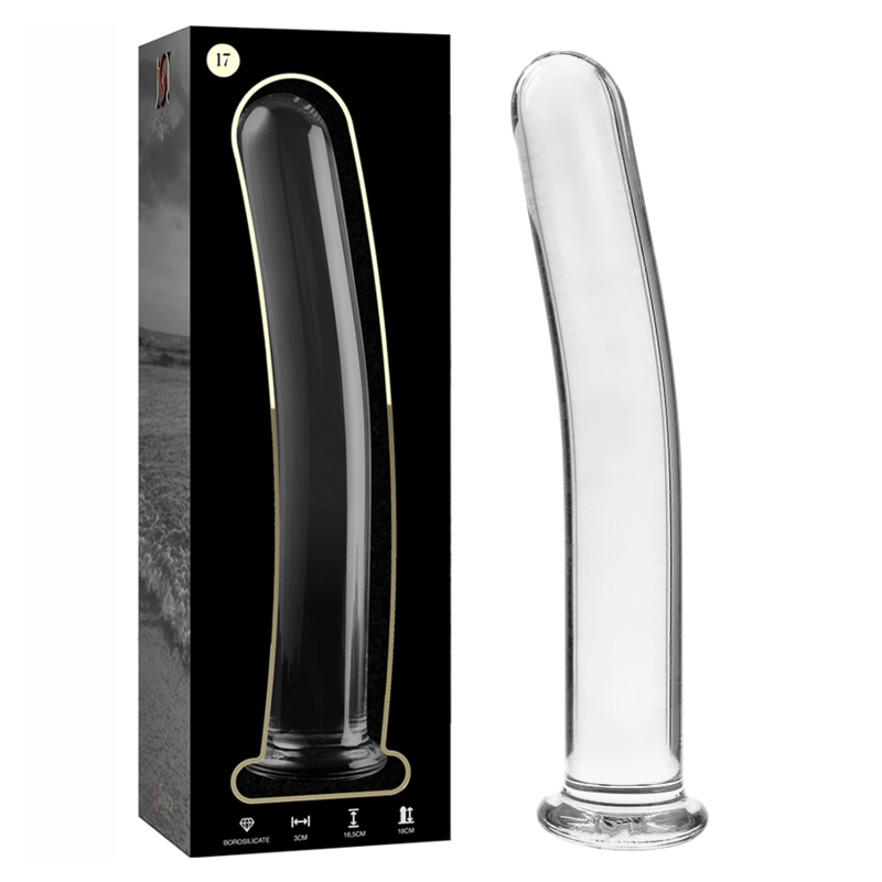 NEBULA SERIES BY IBIZA - MODELO 17 DILDO VIDRO BOROSILICADO 18,5 X 3 CM TRANSPARENTE