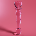 NEBULA SERIES BY IBIZA - MODELO 21 DILDO VIDRO BOROSILICADO 20,5 X 3,5 CM ROSA