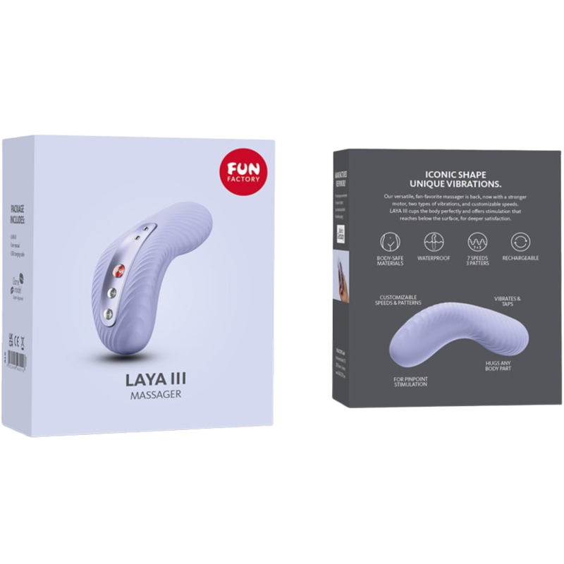 FUN FACTORY - LAYA III VIBRADOR LAY-ON RECARREGVEL SOFT VIOLET