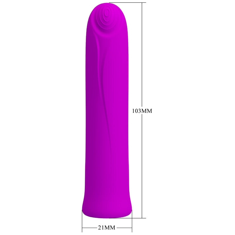 PRETTY LOVE - VIBRADOR CURTIS MINI SUPER POWER 12 VIBRAÕES DE SILICONE VIOLETA