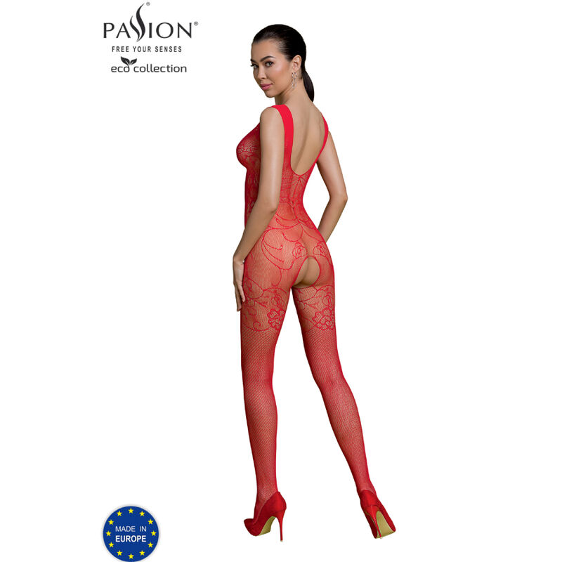 PASSION - COLEO ECO BODYSTOCKING ECO BS012 VERMELHO