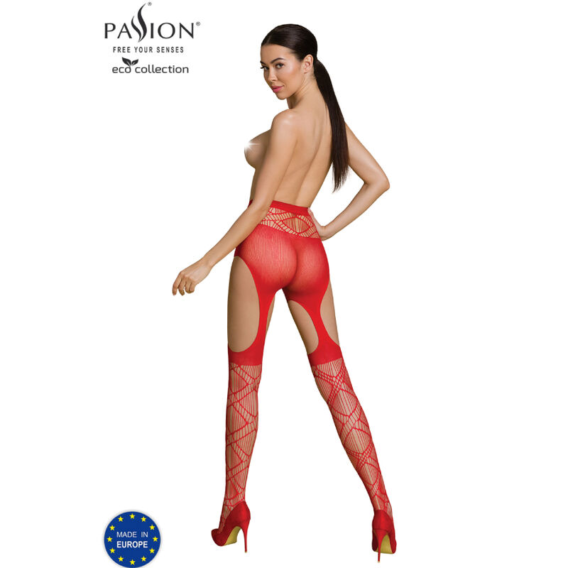 PASSION - COLEO ECO BODYSTOCKING ECO S005 VERMELHO