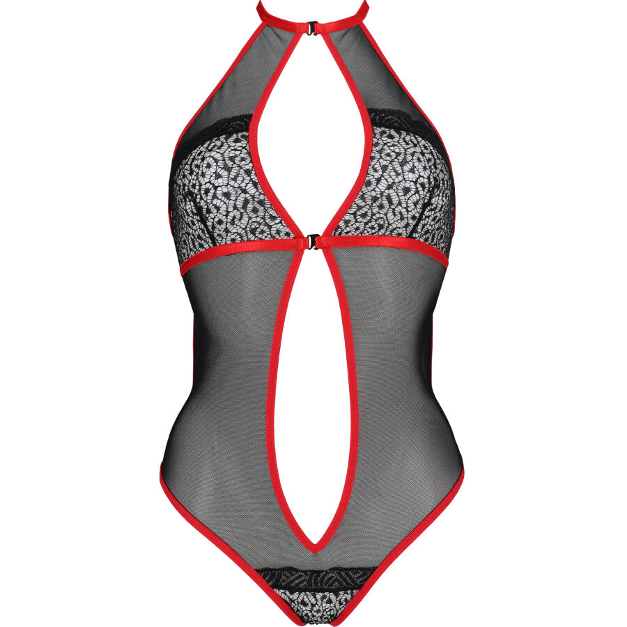 PASSION - LINHA ERÓTICA SATARA BODY VERMELHO L/XL