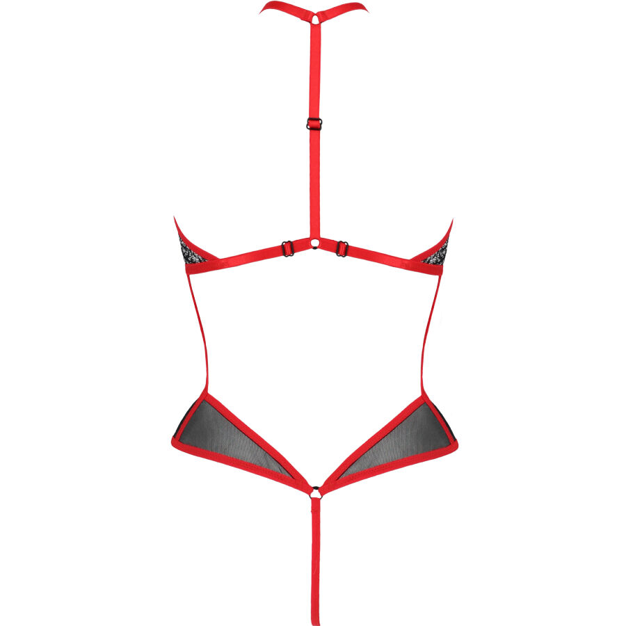 PASSION - LINHA ERÓTICA SATARA BODY VERMELHO L/XL