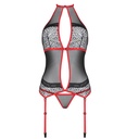 PASSION - SATARA CORSET LINHA ERÓTICA VERMELHO S/M