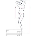 PASSION - BS101 BODYSTOCKING PRETO TAMANHO ÚNICO