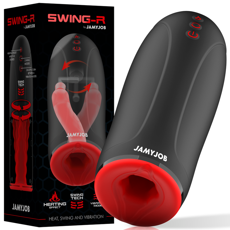 JAMYJOB - EFEITO DE AQUECIMENTO SWING-R, TECNOLOGIA DE SWING E MASTURBADOR DE VIBRAO