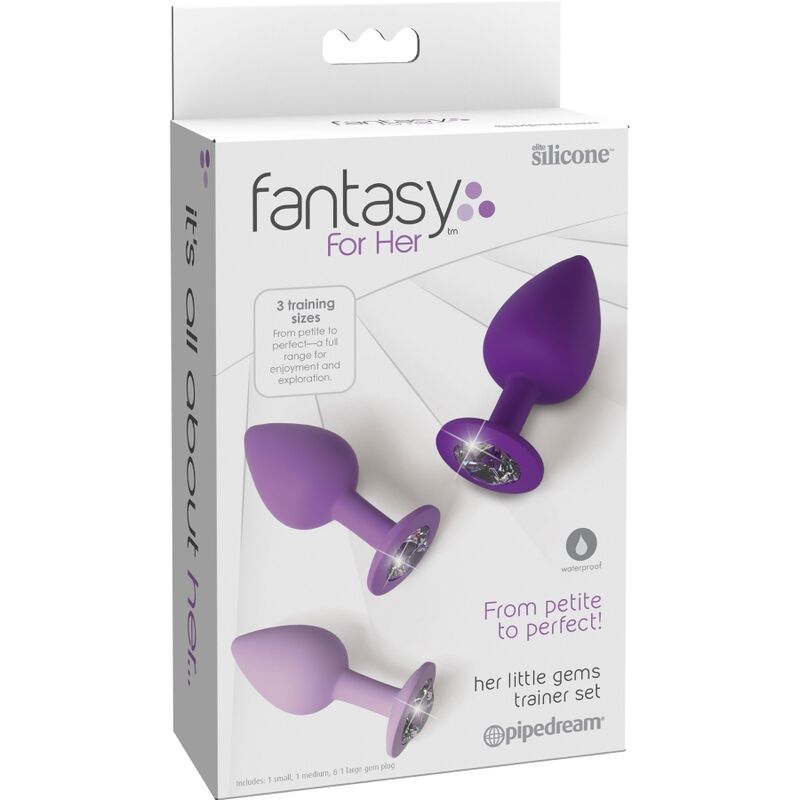 FANTASY FOR HER - CONJUNTO DE PLUG ANAL VIOLETA