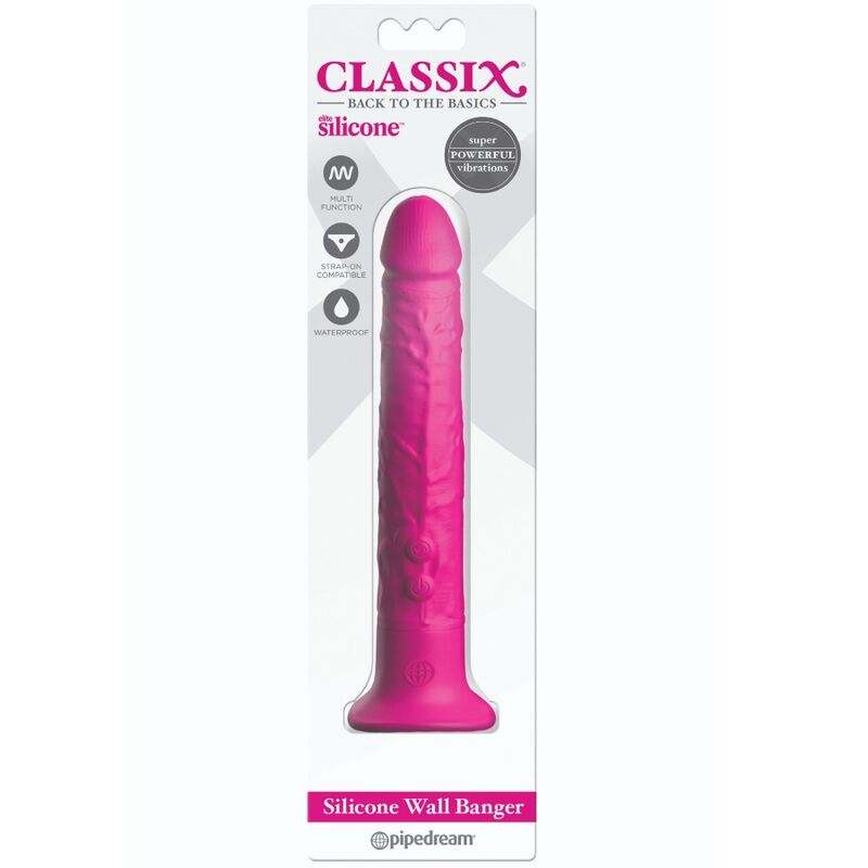 CLASSIX - WALL BANGER DILDO SILICONE 15 CM ROSA