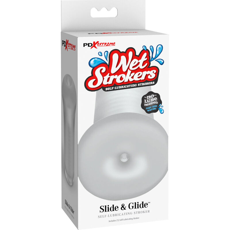 FETISH FANTASY EXTREME - SLIDE & GLIDE STROKER SILICONE TRANSPARENTE