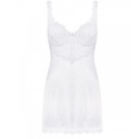 OBSESSIVE - AMOR BLANCO CHEMISE & WHITE TANGA S/M