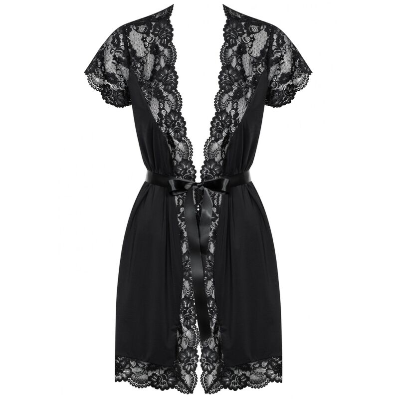 OBSESSIVE - 810-PEI-1 PEGNOIR PRETO L/XL