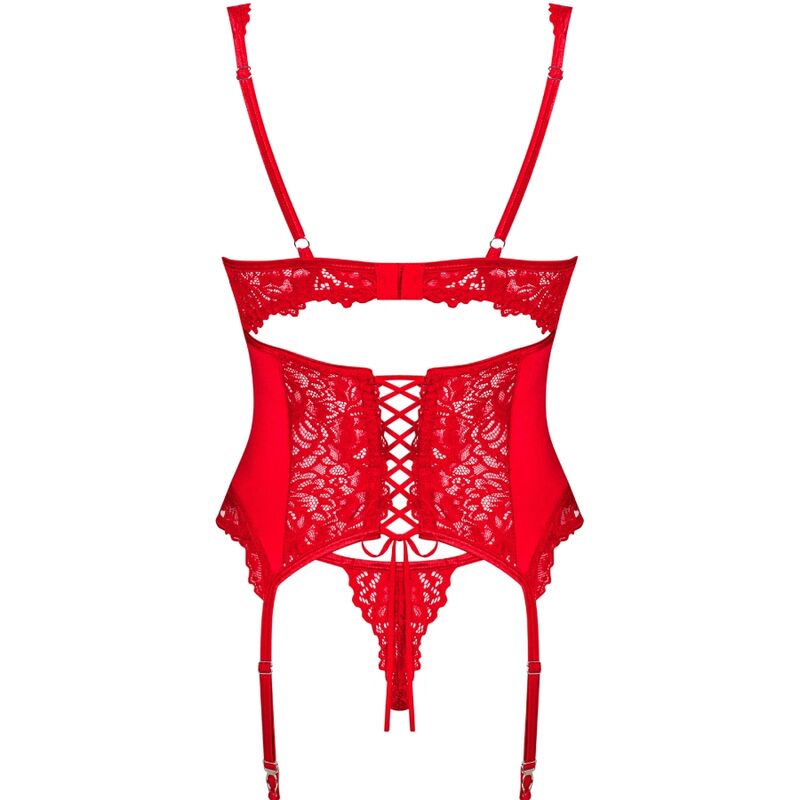 OBSESSIVE - CORSET AMOR CHERRIS E TANGA S/M