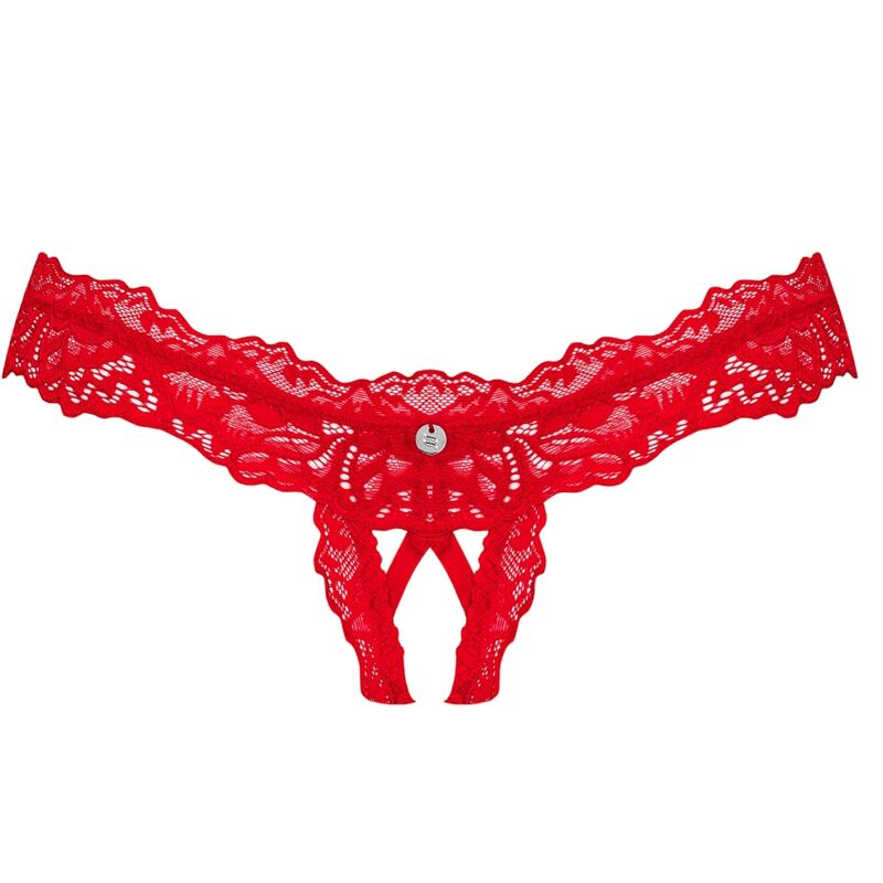 OBSESSIVE - TANGA AMOR CHERRIS CROTCHLESS S/M