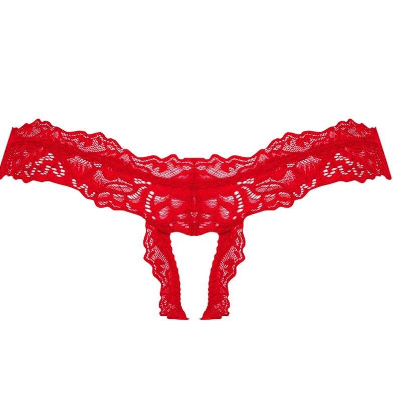 OBSESSIVE - TANGA AMOR CHERRIS CROTCHLESS S/M