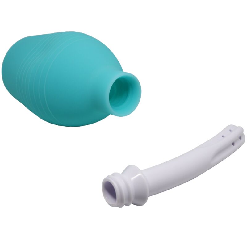 MR PLAY - CHUVEIRO DE BORRACHA ANAL PEAR AZUL