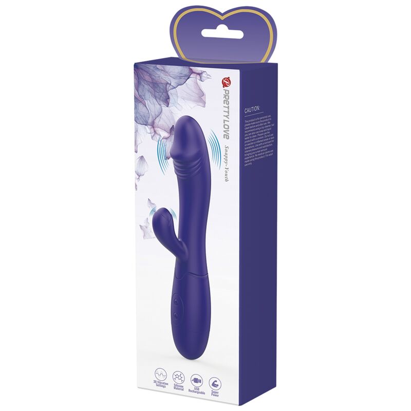 PRETTY LOVE - VIBRADOR SNAPPY YOUTH E ESTIMULADOR DE PONTO G VIOLETA