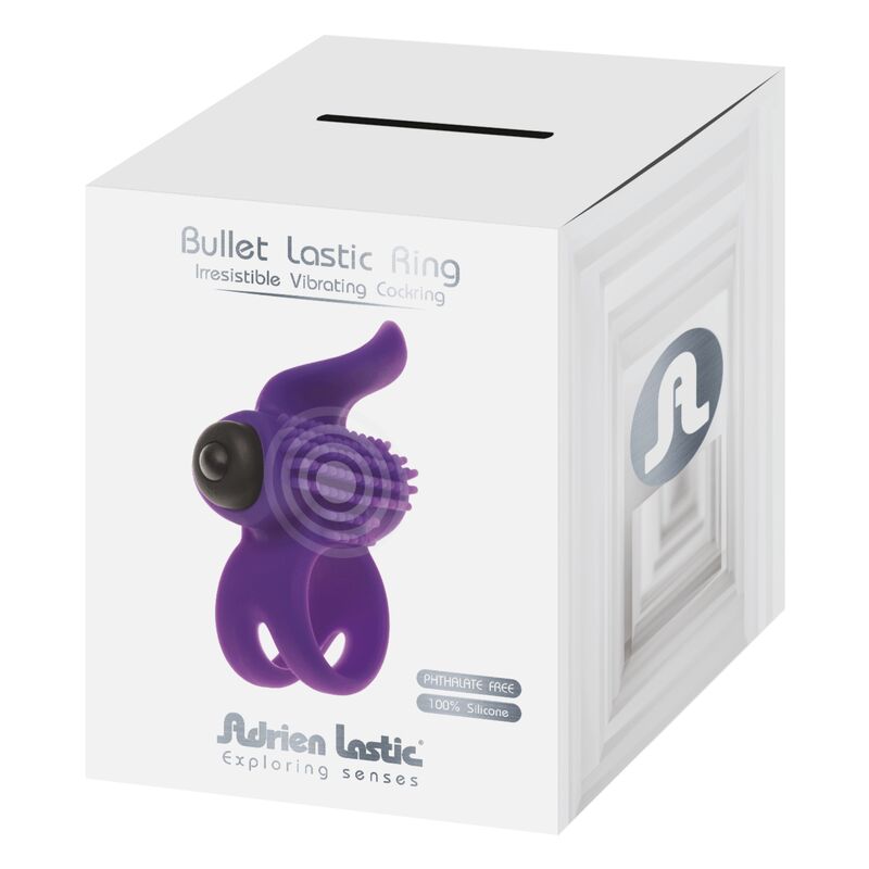 ADRIEN LASTIC - ANEL VIBRADOR VIOLETA BULLET LASTIC VIOLETA