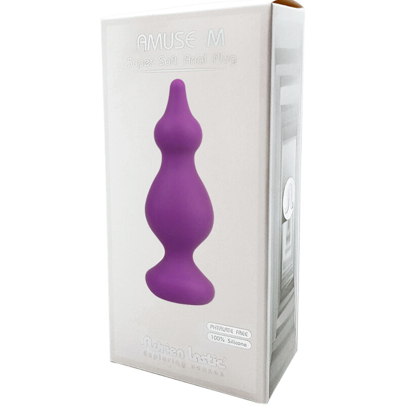 ADRIEN LASTIC - AMUSE ANAL PLUG VIOLETA SILICONE TAMANHO M