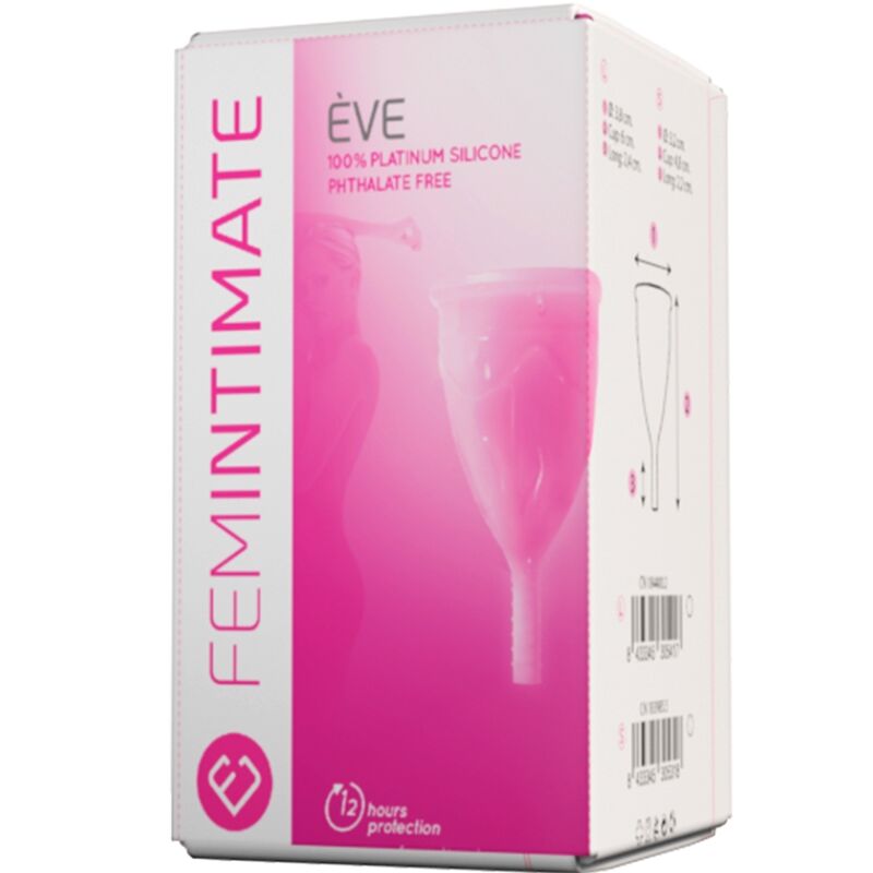 FEMINTIMATE - COPO MENSTRUAL DE SILICONE EVE TAMANHO S