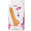 ALIVE - VIBRADOR DE PÊNIS MARCO REALÍSTICO E CONTROLE REMOTO ROTADOR 19 CM