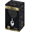 ALIVE - PLUG DE PRAZER ANAL METAL LISO FLUFFY PRETO TAMANHO S