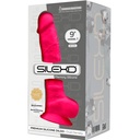 SILEXD - MODELO 1 PÊNIS REALÍSTICO PREMIUM SILEXPAN SILICONE FÚCSIA 23 CM